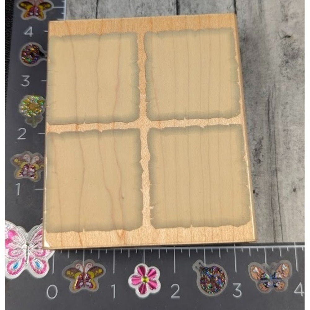 Hero Arts Square Of Four Backgrounds H2047 Rubber Stamp Wood #F4